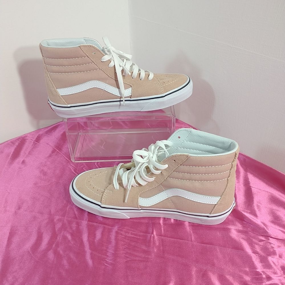 Vans Men's 7/Women's 8.5 Sk8-Hi Mahogany Rose/True White .